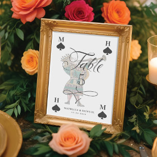 Vintage Alice i underlandet Hearts Knave Bordsnummer
