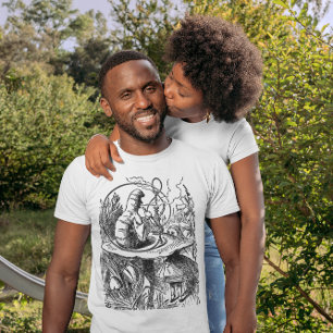 Vintage Alice i Underlandet Hookah Caterpillar T-shirt