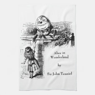 Vintage Alice i Underlandet, Humpty Dumpty på mure Kökshandduk