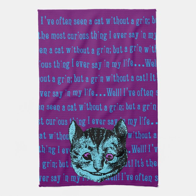 Vintage Alice i underlandet Kökshandduk (Vertikal)