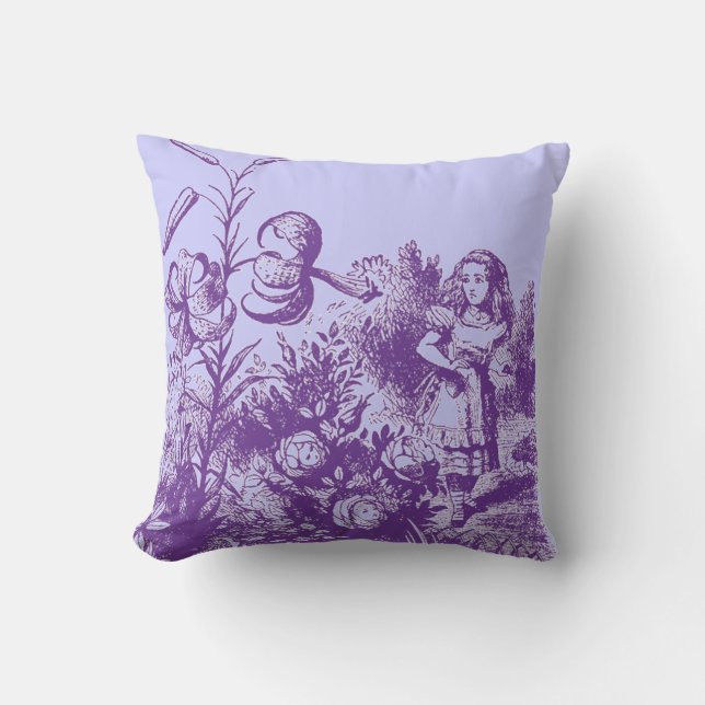 Vintage Alice i underlandet Kudde (Framsida)