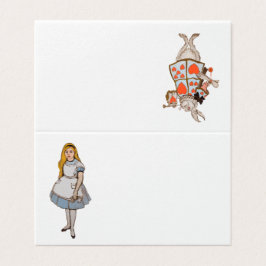 Vintage Alice i Underlandet och den vita kaninen Kort