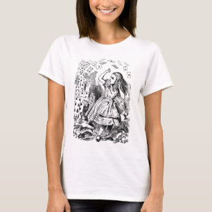 Vintage Alice i Underlandet, spelkort flyger T Shirt