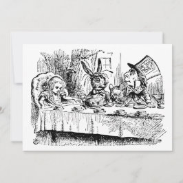 Vintage Alice i Underlandet Te-partaj Husvärmning Inbjudningar