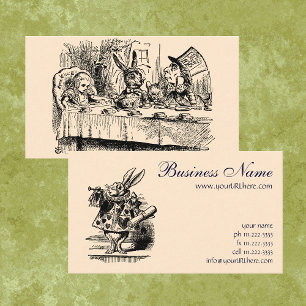 Vintage Alice i Underlandet, Tesalongscen Visitkort