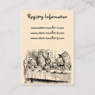 Vintage Alice i Underlandet, Tesalongsscen Visitkort