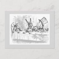 Vintage Alice i Underlandet vykort