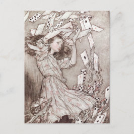 Vintage Alice i Underlandet  vykort
