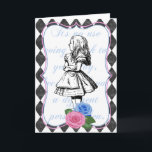 Vintage Alice i underlands blankgratulationskort Helgkort<br><div class="desc">Vintage Alice i Wonderland Blank Greeting Card av Red Fox Svan</div>