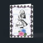 Vintage Alice i underlands blankgratulationskort Helgkort<br><div class="desc">Vintage Alice i Wonderland Blank Greeting Card av Red Fox Svan</div>