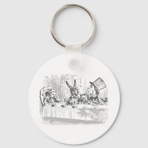 Vintage Alice i underlandTeapartyet Keychain Nyckelring