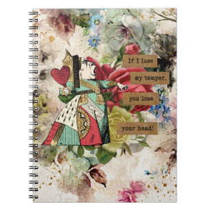 Vintage Alice i Wonderland Anteckningsbok
