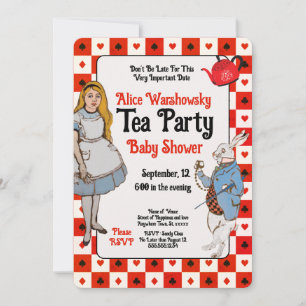 Vintage Alice i Wonderland Baby Shower