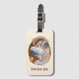 Vintage Alice i Wonderland Bagagebricka
