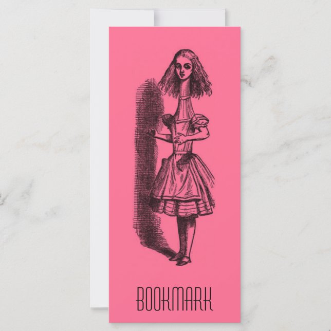 Vintage Alice i Wonderland Bookmark (Framsida)