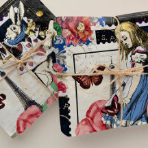 Vintage Alice i Wonderland Decoupage