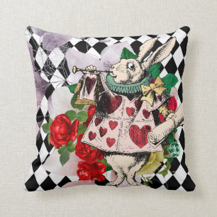 Vintage Alice i Wonderland Decoupage Kudde