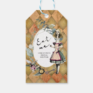 Vintage Alice i Wonderland Eat Me Favor Presentetikett