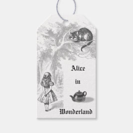 Vintage Alice i Wonderland Gift Märkres Presentetikett