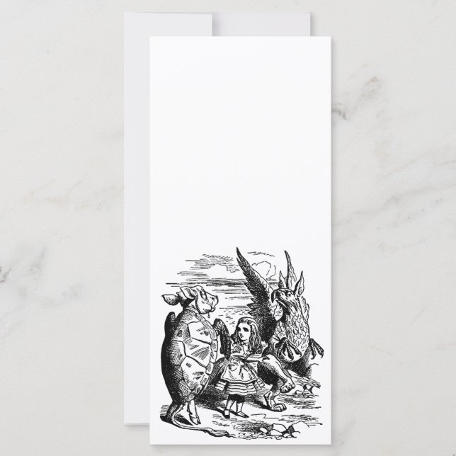 Vintage Alice i Wonderland, Griffin, Mock Turtle (Framsida)
