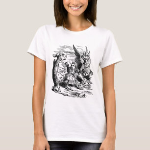 Vintage Alice i Wonderland, Griffin, Mock Turtle Tee Shirt