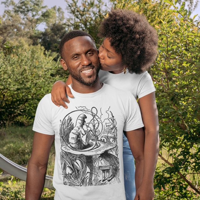Vintage Alice i Wonderland Hookah Caterpelare T-shirt (Skapare uppladdad)