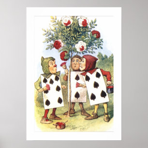 Vintage Alice i Wonderland Human Card Poster