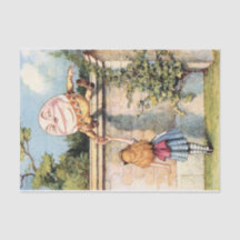 Vintage Alice i Wonderland HumptyDumpty Decoupage