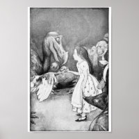 Vintage Alice i Wonderland Illustration
