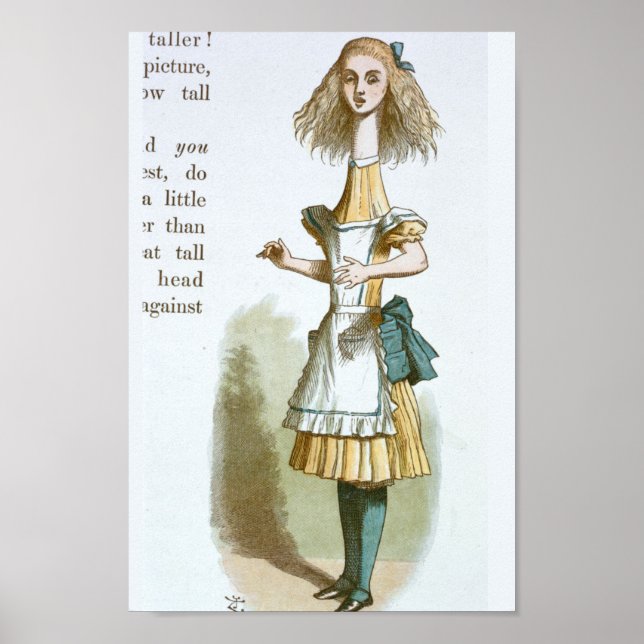 Vintage Alice i Wonderland Illustration Poster (Framsidan)