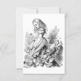 Vintage Alice i Wonderland-inbjudan Inbjudningar