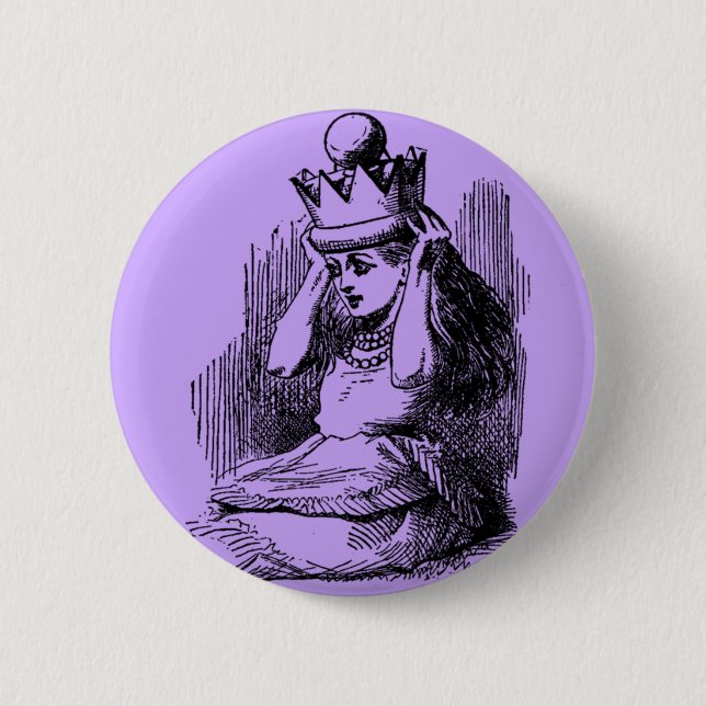 Vintage Alice i Wonderland & Krona Knapp (Framsida)