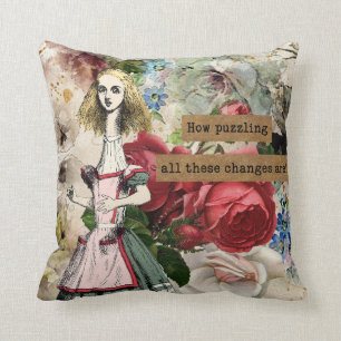 Vintage Alice i Wonderland Kudde