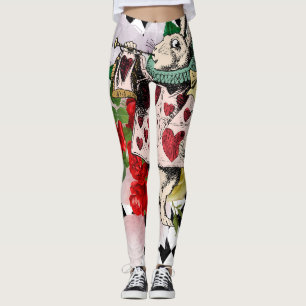 Vintage Alice i Wonderland Leggings