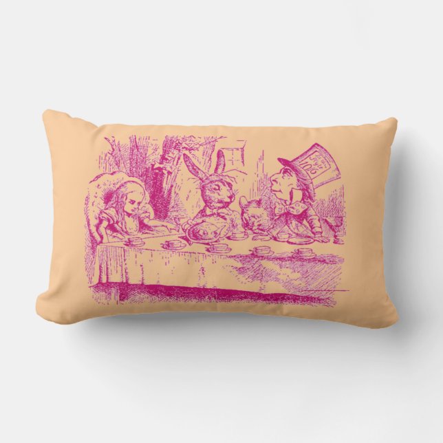 Vintage Alice i Wonderland Lumbarkudde (Framsida)