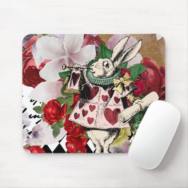 Vintage Alice i Wonderland Musmatta (Med mus)