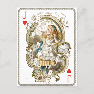 Vintage Alice i Wonderland Postcard Vykort