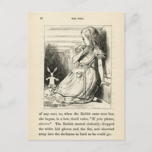 Vintage Alice i Wonderland Postcard Vykort