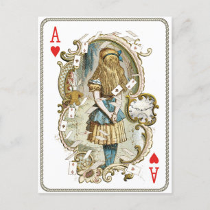 Vintage Alice i Wonderland Postcard Vykort