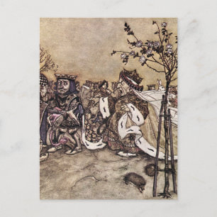 Vintage Alice i Wonderland Postcard Vykort