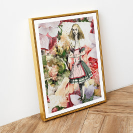 Vintage Alice i Wonderland Poster