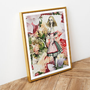 Vintage Alice i Wonderland Poster