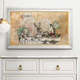 Vintage Alice i Wonderland Poster