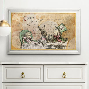 Vintage Alice i Wonderland Poster