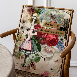 Vintage Alice i Wonderland Poster