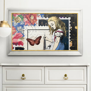 Vintage Alice i Wonderland Poster