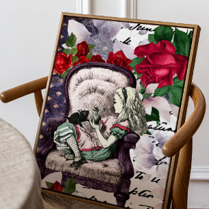 Vintage Alice i Wonderland Poster