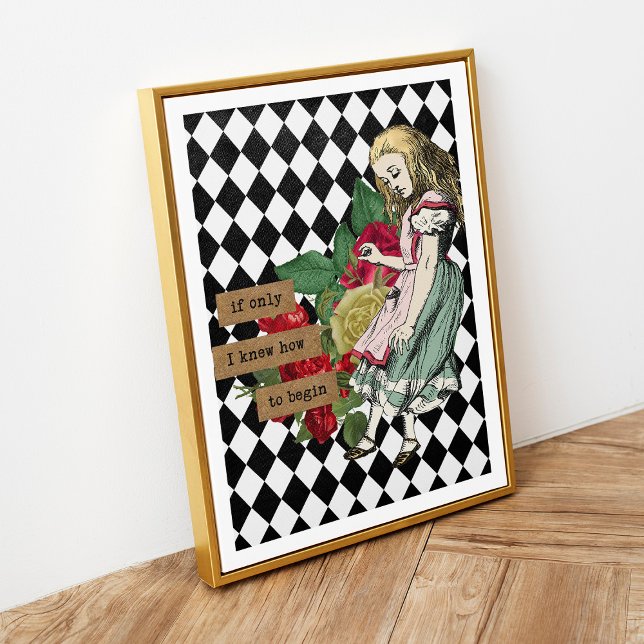 Vintage Alice i Wonderland Poster (Skapare uppladdad)
