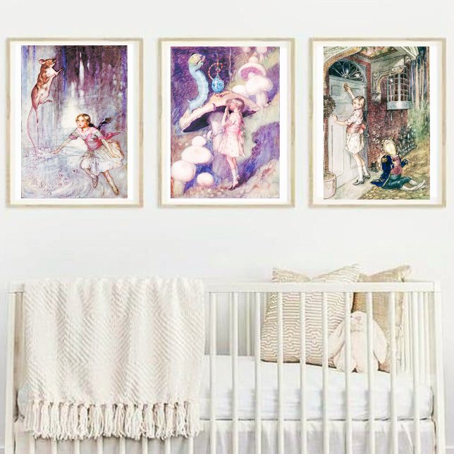 Vintage Alice i Wonderland. Poster (Skapare uppladdad)