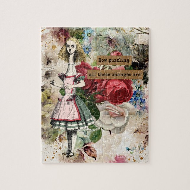 Vintage Alice i Wonderland Pussel (Vertikal)
